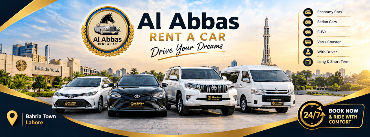 Al Abbas Rent A Car Bahria Town Lahore