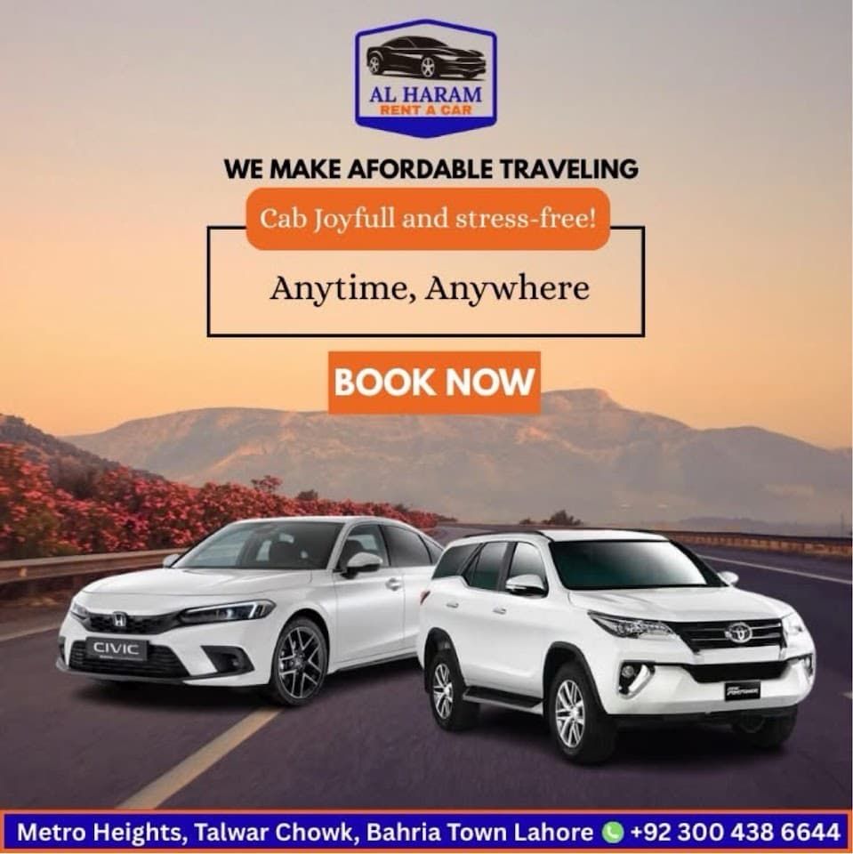 AL HARAM RENT A CAR Bahria Town Lahore