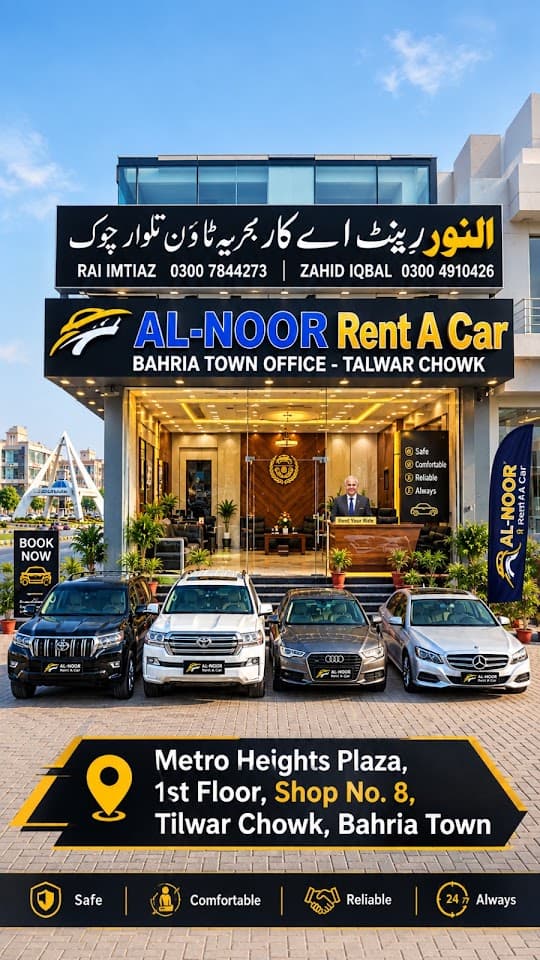 ALNOOR RENT A CAR AND TOURS BAHRIA TOWN